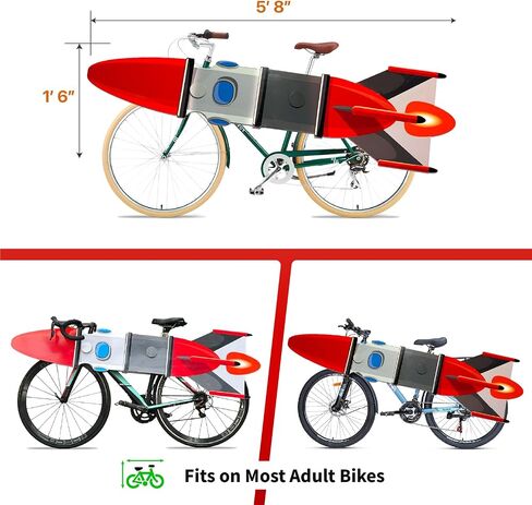 OWLHAUS Eggplant Bicycle Costume for Adults – Funny Halloween Bike Outfit | Fits Adult Bikes Only | Hilarious Party Costume for Parades, Festivals & Bold Events | Easy Assembly, Waterproof in Saudi Arabia