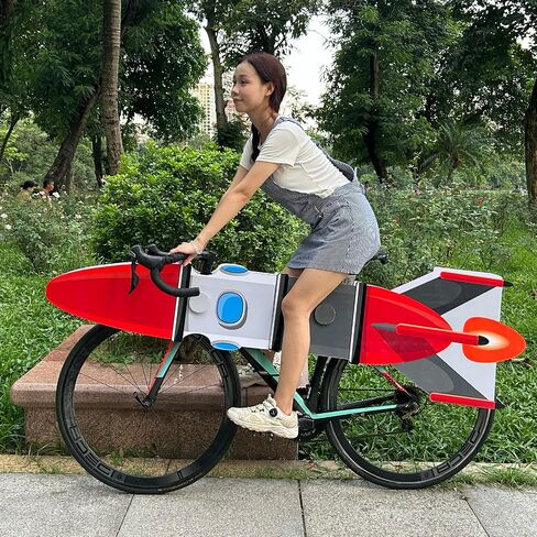 OWLHAUS Eggplant Bicycle Costume for Adults – Funny Halloween Bike Outfit | Fits Adult Bikes Only | Hilarious Party Costume for Parades, Festivals & Bold Events | Easy Assembly, Waterproof in Saudi Arabia