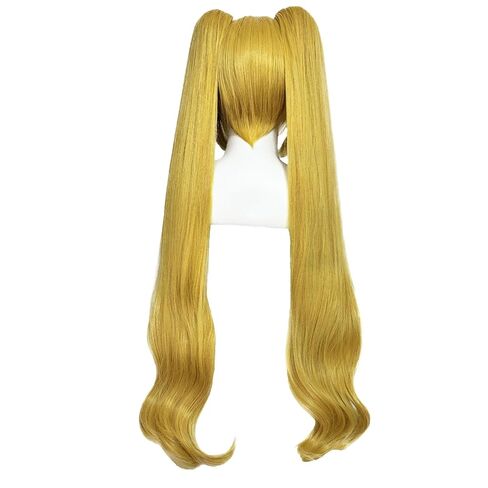 شعر مستعار وردي بطول 47 بوصة/120 سم مع ذيل حصان، شعر مستعار طويل مستقيم مع غرة، شعر صناعي وردي لحفلات الهالوين، شعر مستعار كوسبلاي مع 2 إكسسوارات عقدة فيونكة in Kuwait