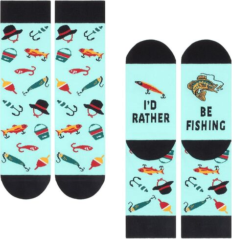 Hunting Accessories Funny Socks for Men – I'd Rather Be Hunting Quote Deer Hunt Deals Cool Gear & Deals Gifts for Hunters and Outdoorsmen in Saudi Arabia