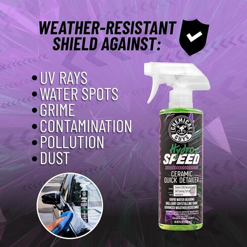 Chemical Guys HydroSpeed Ceramic Quick Detailer, Safe for Cars, Trucks, SUVs, Motorcycles, RVs & More, 32 fl oz - WAC23332 in Saudi Arabia