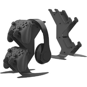 DOYO Controller Holder Stand, Universal Metal Material Game Controller Headset Stand Controller Accessories for Gamepad of PS5 / Xbox / PS4 / Switch （White in Kuwait