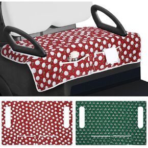 2 Pack Golf Cart Seat Covers for Women Universal Golf Cart Seat Towel Blanket with 2 Large Front Pockets & Nonskid Bottom Sport Accessories for Women 2 Person Seats in Kuwait