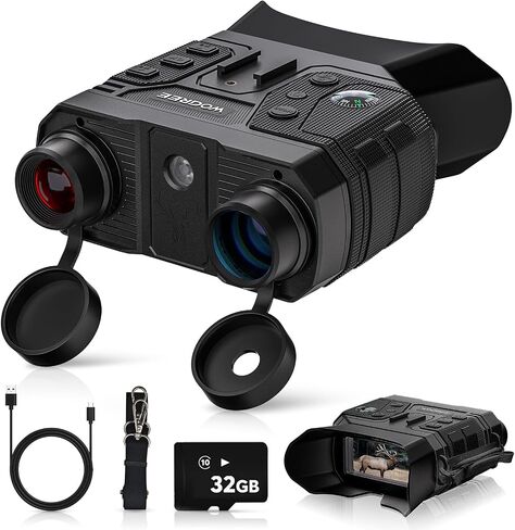 4K Night Vision Goggles, 36MP Photo, 1300FT Range, Gift for Men | 8X Digital Zoom, Flashlight & Compass, 5000mAh Rechargeable Battery, Night Vision Binoculars for Camping & Security in Saudi Arabia