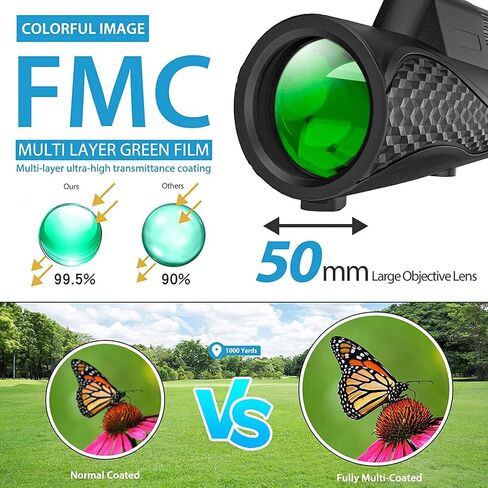 High Power Binoculars, Monocular Telescope, HD High Power Monoculars Waterproof HD Monocular Scope for Bird Watching Wildlife Traveling Camping, Monocular with Smartphone Holder, Tripod in Saudi Arabia
