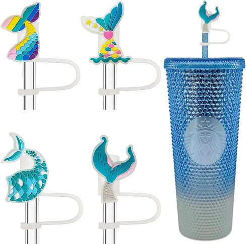 8mm Butterfly Straw Cover - Cute Flower Design Straw Toppers for Simple Modern and Hydro Flask Tumblers Accessories in Saudi Arabia