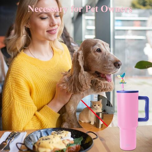 8mm Butterfly Straw Cover - Cute Flower Design Straw Toppers for Simple Modern and Hydro Flask Tumblers Accessories in Saudi Arabia