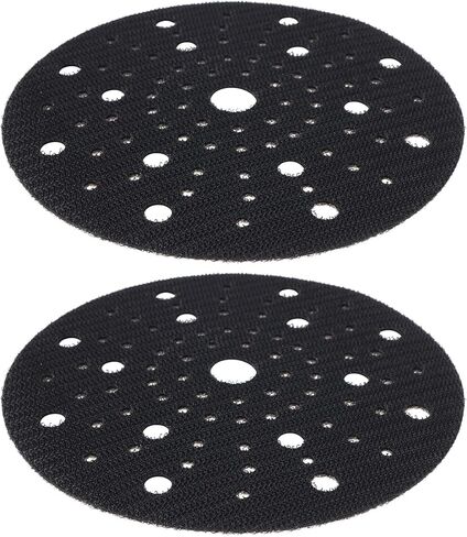 2Pcs 6Inch Sander Backing Pad Savers 80-Hole Self Adhesive Sponge Protective Pad Compatible with Bosch Compatible with Gex 150 Black 150mm in Saudi Arabia