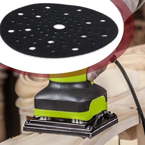2Pcs 6Inch Sander Backing Pad Savers 80-Hole Self Adhesive Sponge Protective Pad Compatible with Bosch Compatible with Gex 150 Black 150mm in Saudi Arabia
