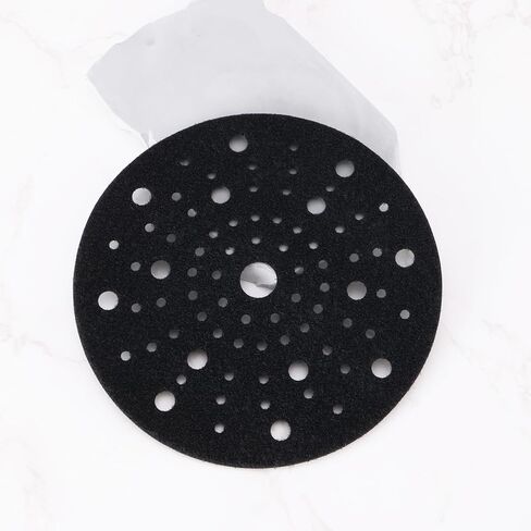 2Pcs 6Inch Sander Backing Pad Savers 80-Hole Self Adhesive Sponge Protective Pad Compatible with Bosch Compatible with Gex 150 Black 150mm in Saudi Arabia