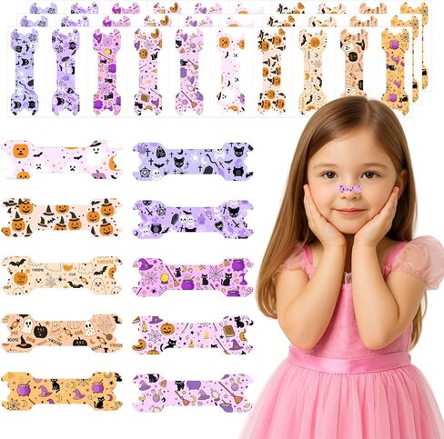 30pcs Extra Small Size Kids Nasal Strips for Breathing Right,Kids Nose Strips with Cute Pattern,Nasal Strips for Snoring,Anti Snoring Nose Tape Clips (Fairyland Garden, 30pcs) in Saudi Arabia