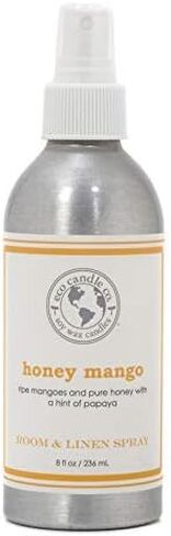 Eco Candle Co. Room & Linen Spray, Vanilla Grapefruit, 8 oz. - Scents Of Vanilla & Pink Grapefruit - Recycled Aluminum Bottle, No Propellents, Pump Top, All Natural Ingredients in Kuwait
