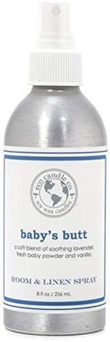 Eco Candle Co. Room & Linen Spray, Vanilla Grapefruit, 8 oz. - Scents Of Vanilla & Pink Grapefruit - Recycled Aluminum Bottle, No Propellents, Pump Top, All Natural Ingredients in Kuwait