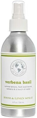 Eco Candle Co. Room & Linen Spray, Vanilla Grapefruit, 8 oz. - Scents Of Vanilla & Pink Grapefruit - Recycled Aluminum Bottle, No Propellents, Pump Top, All Natural Ingredients in Kuwait