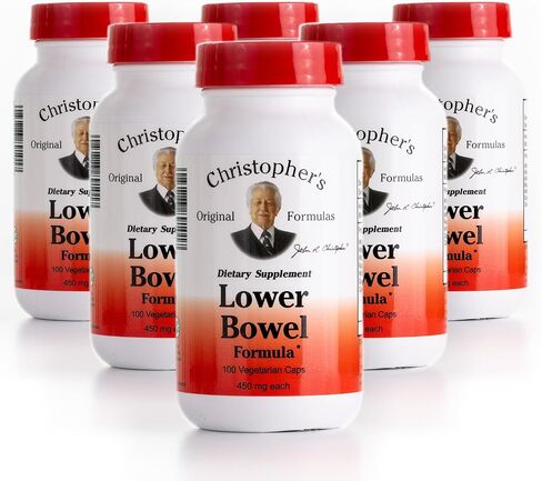 Christopher's Original Formulas Lower Bowel Cleanse Formula Capsules - Herbal Laxative Colon Cleanse and Gut Cleanse 100 ct. - Pack of 3 in Kuwait