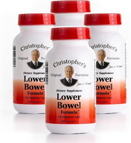 Christopher's Original Formulas Lower Bowel Cleanse Formula Capsules - Herbal Laxative Colon Cleanse and Gut Cleanse 100 ct. - Pack of 3 in Kuwait