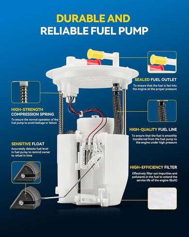 KAX FG1530 Electric Fuel Pump Module Assembly, Compatible with Escape 2.0T 2013-2019, Escape 1.5T 2017-2019, Escape 1.6T 2013-2016, MKC 2.0T 2015-2019, Replace# P76897M, E2598M, SP2519M, CV6Z9H307H in Saudi Arabia