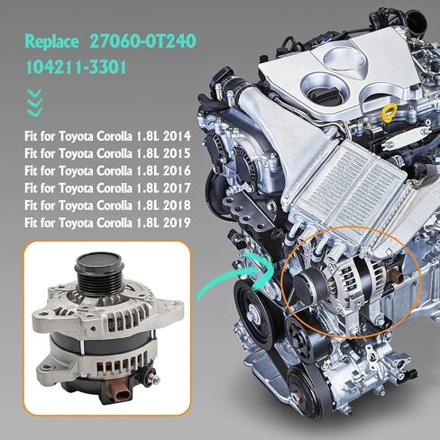 12V 120A Alternator Replacement for Nissan Sentra S SV SR Advance L4 2.0L 2020-2022 Car Alternator Parts Replace 23100-6LB0A 21603 F000BL079B in Saudi Arabia
