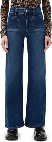 FRAME Women's Le Slim Palazzo Bardot Pocket Jeans in Saudi Arabia