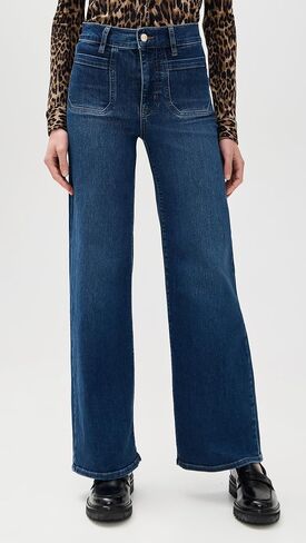 FRAME Women's Le Slim Palazzo Bardot Pocket Jeans in Saudi Arabia