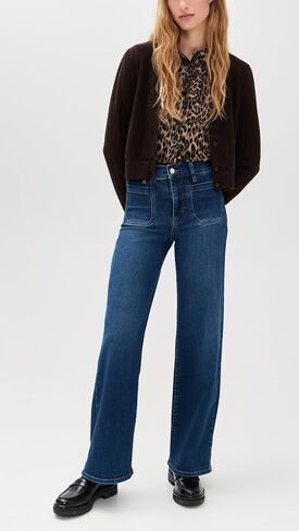 FRAME Women's Le Slim Palazzo Bardot Pocket Jeans in Saudi Arabia