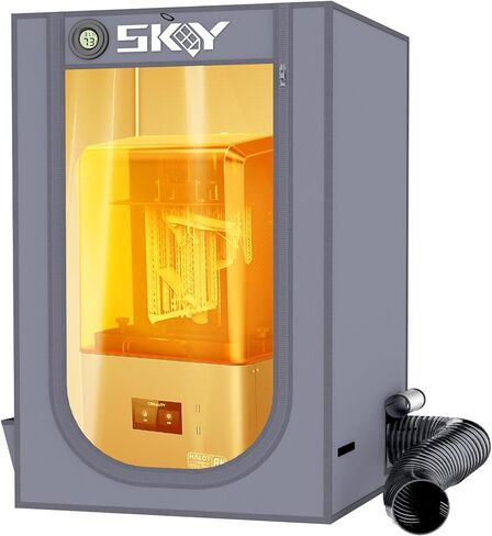 Resin 3D Printer Enclosure with Ventilation, 3D Printer Enclosure Tent Cover Eliminate Odors Dustproof Isolate Noise Compatible with Creality Anycubic Elegoo Series LCD Resin UV 3D Printer-Black in Saudi Arabia