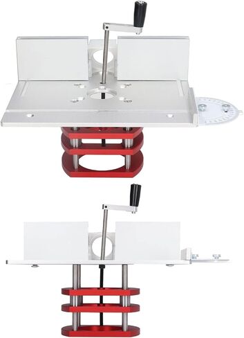 Router Table with Top Plate Router Lifting Base Woodworking Slotting Trimming Chamfering Table Top for Woodworking (Black) in Saudi Arabia