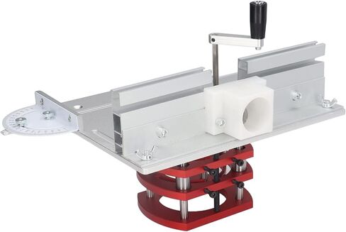 Router Table with Top Plate Router Lifting Base Woodworking Slotting Trimming Chamfering Table Top for Woodworking (Black) in Saudi Arabia