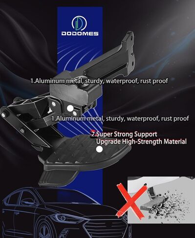 Dodomes Rear Bed Step Retractable Truck Bumper Step Replacement for Dodge Ram 1500 DT 2019 2020 2021 2022 2023 2024 2025 (New Body Style) Replaces 82215289AG 82215289AH in Kuwait