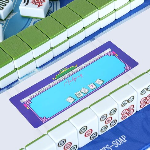8pcs 2025 مجموعة ملحقات بطاقة Mahjong ، تشمل 4pc بطاقة Mahjong و 4pc mahjong line finder ، حامل حامي بطاقة Mahjong الشفافة ودليل قارئ خط Mahjong الملون in Kuwait