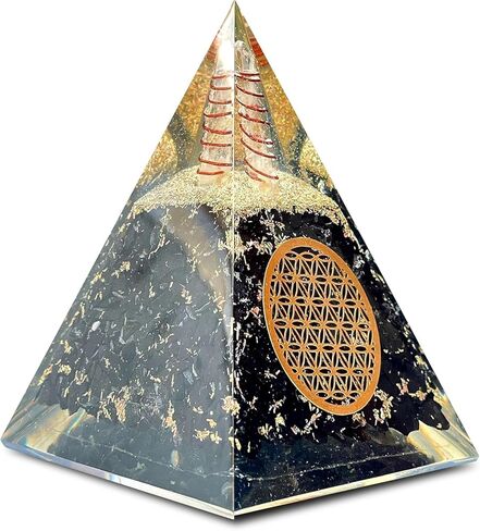 BOMBAY Crystals Orgone Pyramid of Success, Rainbow Moonstone Orgonite Pyramid is Healing Crystals for Success, Anti-stress& Strength and Orgonite Pyramid help in Healing Meditation in Kuwait