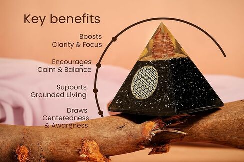 BOMBAY Crystals Orgone Pyramid of Success, Rainbow Moonstone Orgonite Pyramid is Healing Crystals for Success, Anti-stress& Strength and Orgonite Pyramid help in Healing Meditation in Kuwait
