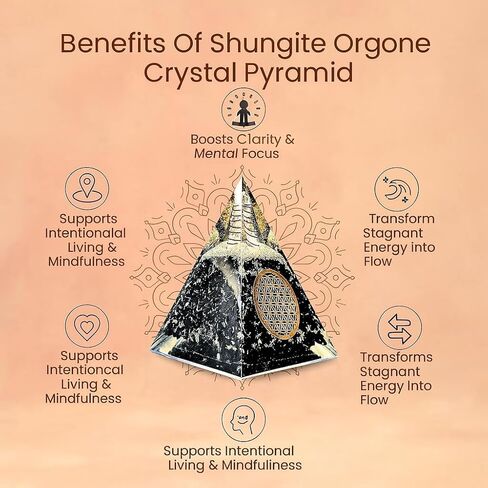BOMBAY Crystals Orgone Pyramid of Success, Rainbow Moonstone Orgonite Pyramid is Healing Crystals for Success, Anti-stress& Strength and Orgonite Pyramid help in Healing Meditation in Kuwait