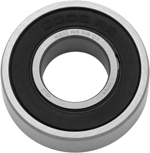 [2-pack] 6202-2rs 5/8-Bremium Deep Groove Ball Ball Ball 5/8 in x 1.378 in x 0.4331 in (Id x od x width) | 15.875 مم × 35 مم × 11 مم (عرض معرف X OD X) بختم مطاطي مزدوج in Kuwait