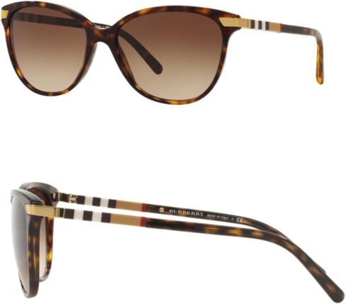 BURBERRY BE4216 نظارة شمسية من الأسيتات على شكل عين القطة مع طقم نظارات فاخر in Saudi Arabia
