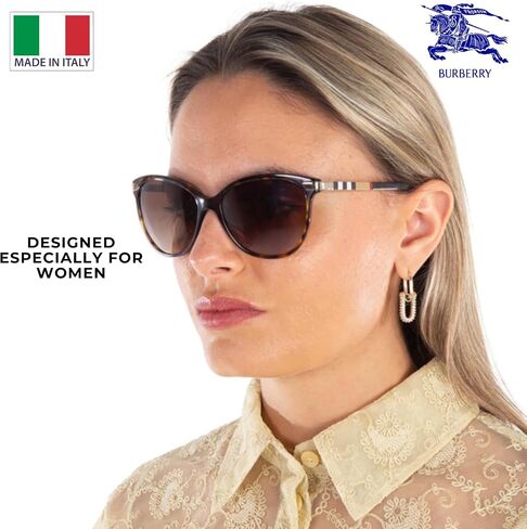 BURBERRY BE4216 نظارة شمسية من الأسيتات على شكل عين القطة مع طقم نظارات فاخر in Saudi Arabia