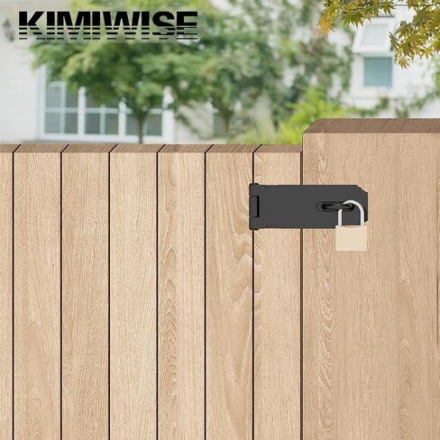 قفل HASP من الفولاذ المقاوم للصدأ 3 بوصة ، وقفل أسود شاق لبوابات السياج والأبواب والخزائن ، وإنهاء السطح المصقول ، وحزمة واحدة in Kuwait