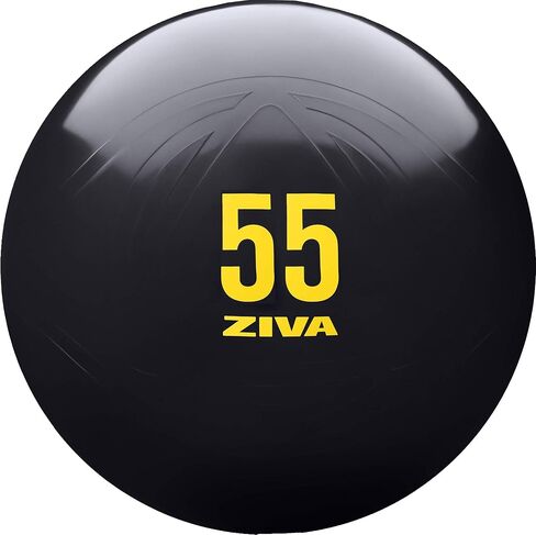 Ziva Anti Burst Core Fitness Exercise Ball - Professional Grade Slip Resistant Yoga Ball for Stability Balance - Includes Hand-Pump - Multiple Sizes Colors, 55-75cm in Saudi Arabia