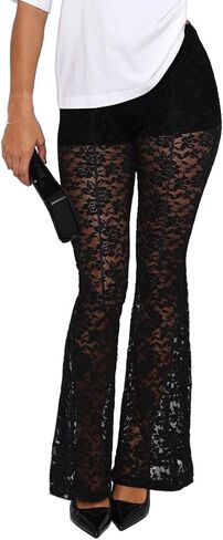Dressmine المرأة مثير الدانتيل السراويل شبكة شير مضيئة أسفل طماق الجوف خارج التستر السراويل الهذيان in Saudi Arabia