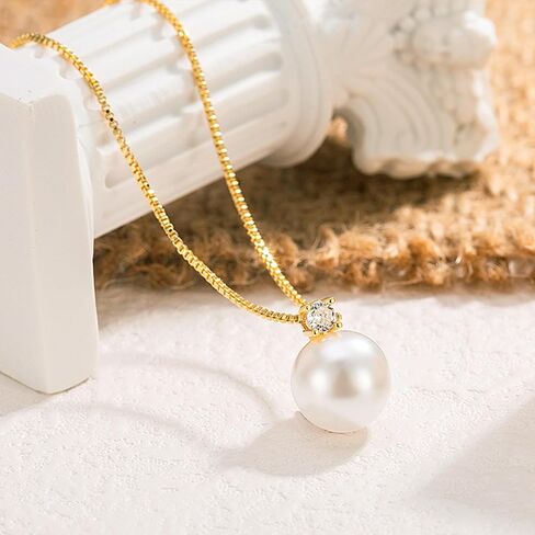Pearl Necklace 4MM Dainty Round Imitation Pearl Necklaces,White Pearls Choker Necklace for Women Bridesmaid Wedding Jewelry Gifts in Saudi Arabia