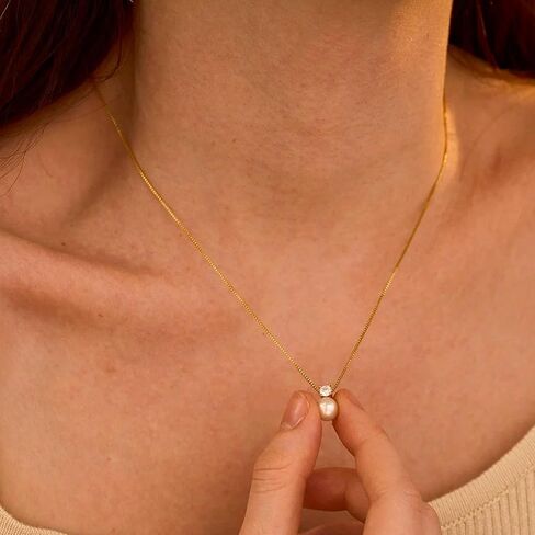 Pearl Necklace 4MM Dainty Round Imitation Pearl Necklaces,White Pearls Choker Necklace for Women Bridesmaid Wedding Jewelry Gifts in Saudi Arabia