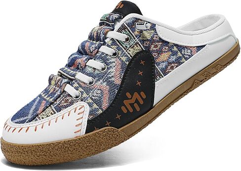 تنزلق اللوحات غير الرسمية للسيدات على أحذية رياضية - أحذية المشي على الطراز العرقي المطرز على الطراز العرقي in Kuwait