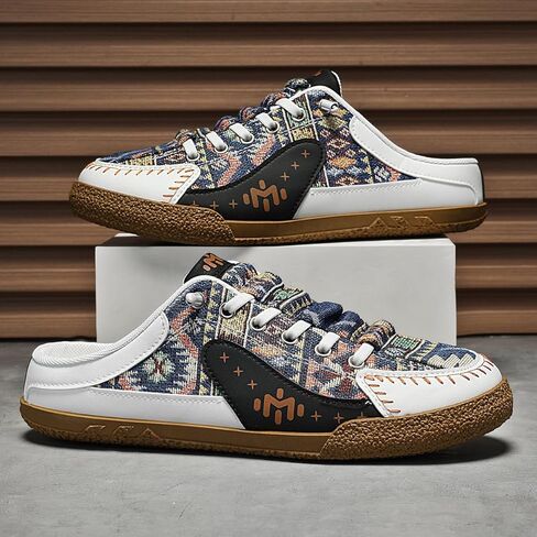 تنزلق اللوحات غير الرسمية للسيدات على أحذية رياضية - أحذية المشي على الطراز العرقي المطرز على الطراز العرقي in Kuwait