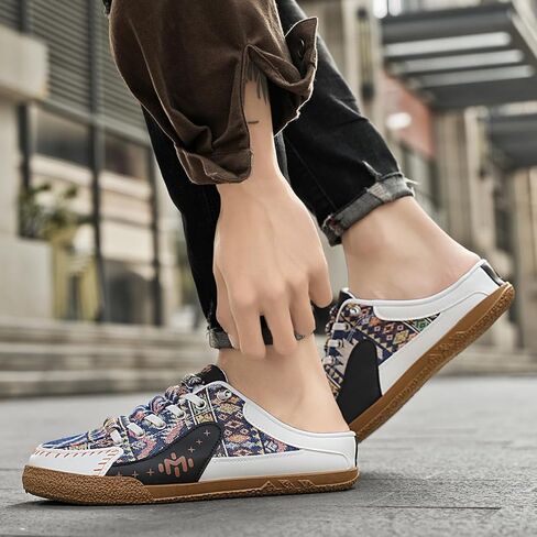 تنزلق اللوحات غير الرسمية للسيدات على أحذية رياضية - أحذية المشي على الطراز العرقي المطرز على الطراز العرقي in Kuwait