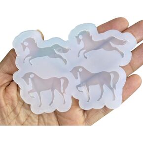 Horse Mold - Resin Molds - Mold for Jewelry Making - Earrings Molds - Horses Silicone Mold - Mold for Epoxy Resin - Animal Molds - Horses in Saudi Arabia