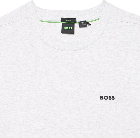 تي شيرت قطن مطاطي بشعار متباين للرجال من BOSS in Saudi Arabia