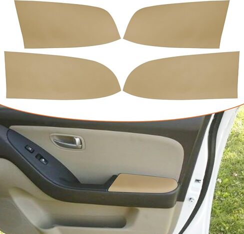 RUIANTE 4pcs Door Panel Armrest Inserts Cover Leather Trim Replacement Compatible for Focus 2005-2007 Accessories (Black) in Kuwait