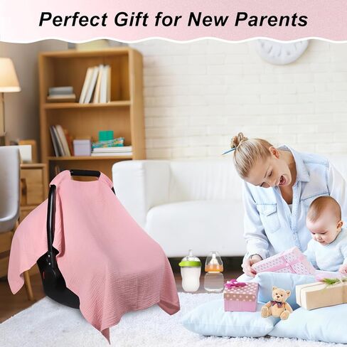 【تصميم Ugrade】 غطاء مقعد السيارة للسيارات للأطفال-جيوب جانبية مزدوجة لأساسيات الأطفال ، مظلة للرضع مع نافذة شبكية قابلة للتنفس ، خفيفة الوزن ومستعدة في الصيف ، أخضر in Kuwait