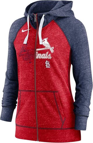 Nike Women's MLB Split Wordmark Gym Vintage Raglan Lightweight Full-zip Hoodie in Saudi Arabia