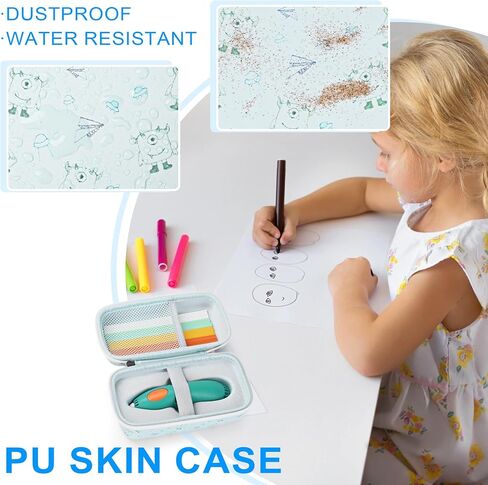 قضية صلبة محمولة متوافقة مع 3Doodler Start+ Essentials (2024) مجموعة القلم ثلاثية الأبعاد ، حالة حامل منظم التخزين للقلم ثلاثي الأبعاد والكابل in Kuwait